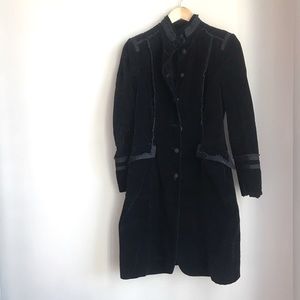Zara black detailed trench coat
